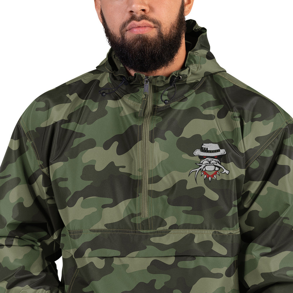 Ladd's signature Embroidered Champion Packable Jacket